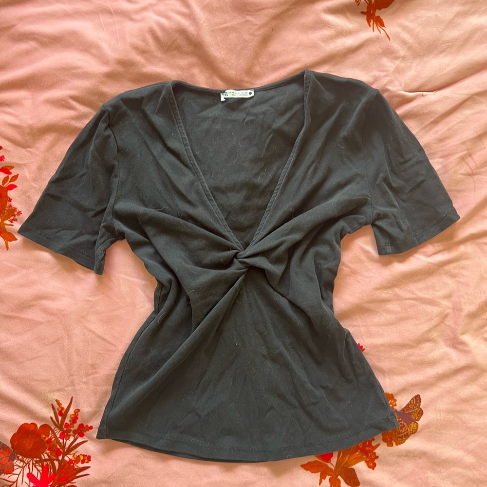 zara black top